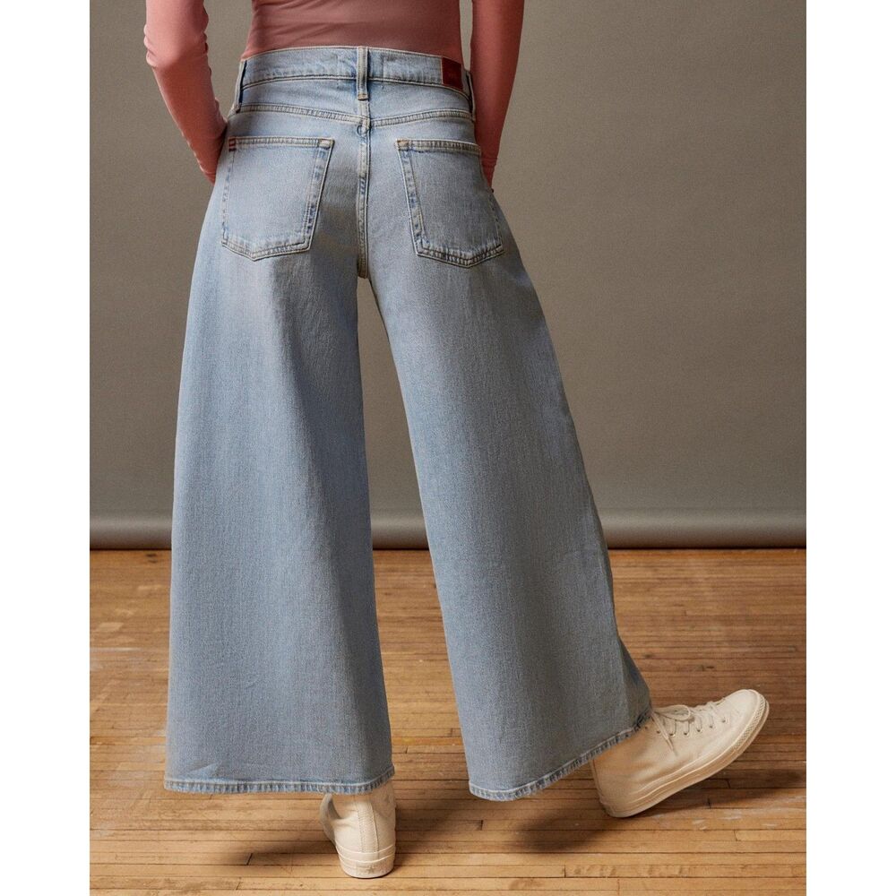 BDG Joey Mid Rise Wide Leg Jeans Light Wash Denim Vtg Baggy Loose Cotton Y2K